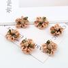 Acessórios de cabelo para crianças Tecido de cabelo Flor DIY Fita artesanal mais cinto de pérolas Folha Flor Flor artesanal Roupas para a cabeça