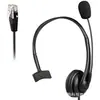 Venda Direta de Fábrica de Fones de Ouvido Leves para Telefone, com Conector de Cristal RJ9, Fones de Ouvido para Atendimento ao Cliente, Fones de Ouvido para Call Center