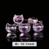 Contas Soltas Coração de Ametista Lavanda Natural, Contas Espaçadoras Coração Pêssego Transparente Roxo Claro, Acessórios para Miçangas Feitos à Mão, Atacado do Fabricante