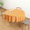 Venda Direta da Fábrica Toalha de Mesa Redonda Xadrez Descartável Amazon Peva Festa de Aniversário Plástico Toalha de Mesa Impermeável e à Prova de Óleo
