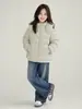 Nueva Chaqueta de Plumón para Niños y Niñas 90% Plumón de Pato Blanco Estudiantes de Secundaria Ropa de Invierno a la Moda Chaqueta con Capucha Plisada de Color Sólido