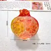 Brinquedos Comestíveis de Frutas Simuladas Cor Real Vermelho Translúcido Romã Enfeite de Resina Acessórios Materiais Manuais DIY Acessórios de Saco Surpresa