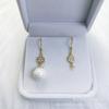 Accesorios de perlas DIY S925 plata esterlina moda versión coreana de micro pendientes de botón pendientes de 8-12 mm soporte vacío sin cuentas