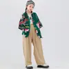 Roupa Hip-Hop Infantil Tendência Conjunto Meninos Hip-Hop Hip-Hop Roupas Infantis Roupas Infantis Performance de Dança Jazz Meninas Verão