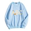 Sudaderas estampadas de manga larga para mujer de primavera y otoño transfronterizas para mujer 2025 Otoño e invierno Terciopelo Suelto Cuello redondo Tops para mujer