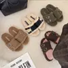 Chinelos Peludos de Veludo Grosso Estilo Coreano para Mulheres, Uso Externo, Novo Estilo 2026, Outono/Inverno, de Calçar, Chinelos de Algodão Birkenstock para Pessoas Preguiçosas Retrô