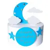 Decoración de pastel serie arcoíris globo aerostático tridimensional nubes luna meteoro color láser tarjeta tarjeta de fiesta plug-in