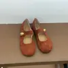 Zapatos Retro Birkenstock Mori para Mujer 2025 Nuevo Estilo Primavera y Otoño Nuevo Estilo de Noche Piel Mate Zapatos Mary Jane de una Sola Tira