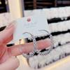 Arete de Aro de Lujo Ligero con Pedrería 2022 Nuevo Moderno Nicho Pendientes de Aguja de Plata Joyería de Oreja Personalizada Simple Avanzada