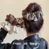 Anillo para el Cabello Retro Estilo Hong Kong Maillard Colon Anillo de Colon Plegado de Lujo Cuerda para la Cabeza Cuerda para el Cabello con Sentido Avanzado Accesorios para el Cabello