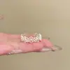 Anillo Abierto de Encaje y Circonita Estilo Palacio para Mujer Lujo Accesible Nicho Alto Gama Anillo para Dedo Índice Anillo Versátil Elegante