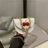 2026 Moda de moda Casual Elegante Simple Dulce Cadena para Mujer Mini Hombro Cruzado Pequeño Cuadrado Bolso