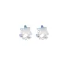 2025 Nuevos Pendientes Océano Azul Lujo Accesible Pendientes Dulces Frescos Joyería de Verano para Mujer Pendientes de Diseño de Nicho
