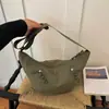 Novedad Otoño 2026 Gran Capacidad Ligera Casual Bolso Croissant Bolso de Luna para Mujer Bolso Cruzado de Hombro Único para Mujer