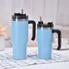 Copo Canudo com Alça de Aço Inoxidável, Copo Térmico Gigante, Copo para Carro, Copo de Presente, Copo Térmico Frio e Quente, Copo de Gelo 304