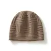 Gorro de Punto de Lana 100% Nuevo para Otoño e Invierno Color Sólido Versátil Cálido Protección para las Orejas Gorro Holgado