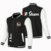 Chaqueta deportiva informal holgada para hombre, nueva, 2022, talla grande, para comercio exterior, con cremallera, fina, con logotipo de coche