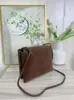 Bolso cruzado de nicho de doble capa Nu Twin, monedero versátil, minibolso de hombro, bolso cuadrado pequeño clásico para mujer