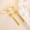 Brincos Colar com Franjas de Camélia em Prata de Lei S925 para Mulheres Acessório de Luxo Elegante de Alta Qualidade Fivela de Orelha Corrente de Suéter de Camélia para Mulheres