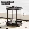 Mesa Auxiliar de Sofá, Mesa de Café Móvil, Mini Mesa para Balcón de Dormitorio, Estante de Mesita de Noche, Moderno Sencillo Apartamento Pequeño