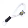 Colgante Llavero de Cuerda Trenzada de Nylon Anudada Bloque de Color Correa Corta para Teléfono Desmontable Accesorio de Correa Colgante Anti-Pérdida