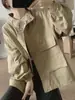 Chaqueta de Algodón Holgada Estilo Perezoso Estilo Japonés Vintage para Mujer Otoño 2026 Nuevo Cuello Alto Talla Grande Ropa de Trabajo Superior Casual
