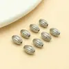Contas Formato Arroz Banhadas a Ouro 18K que Preservam a Cor, Padrão Melão, Contas Milho, Contas Oliva, Contas Soltas Artesanais, Acessórios para Joias de Pulseira de Fio DIY