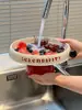 Nuevo Tazón de Frutas para el Hogar Tazón de Frutas Secas Mesa de Café de Sala de Estar Lavabo para Lavar Verduras del Hogar Cesta Escurridora Tazón de Frutas de Alta Gama Exquisito Alta Apariencia