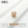 Manija Redonda Dorada para Gabinete de Agujero Único Pequeña Redonda de Cobre Tipo Hongo Madera Maciza Cajón Tronco de Madera Estilo Japonés