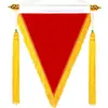 Bandeirinha de Bandeira Vermelha Fluida Vermelha Veludo de Alta Qualidade Espuma Flocada Bandeira de Equipe Produção Pequena Bandeirinha de Bandeira Vermelha Bandeirinha de Turma
