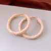 Pendientes Redondos Tejidos a Mano con Hilo de Lana para Otoño e Invierno, Pendientes de Moda y Versátiles, Pendientes de Diseño Simple Retro