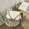 Bolsa Transversal Simples Cor Sólida Estilo Coreano Nova Verão 2026 Bolsa de Ombro Único em Couro Macio Moda Nova Verão 2026