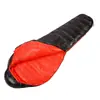 Saco de Dormir de Penugem tipo Múmia para Exterior, Saco de Dormir de Penugem de Ganso para Acampamento de Adultos, Quente e Confortável, Saco de Dormir Portátil para Acampamento e Viagem