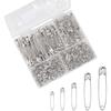 Venta Directa de Fábrica alambre de acero de alta resistencia metal plateado broche de alfiler de seguridad accesorio para ropa hebilla pin combinación multiespecificación