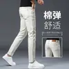 Alta qualidade 2026 Novo Estilo Masculino Reto Slim Fit Primavera/Outono Leve Luxo Estilo Europeu Primavera Masculino Casual Calça Comprida
