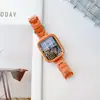 Adecuado para Apple Smart Watch Iwatch789 S10 Generación Ultra Naranja Fruta Set de Correa de Acrílico para Apple Watch