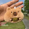 Muñeco de Felpa de Capibara Chirriante Colgante Muñeco de Capibara Llavero Llavero de Bolso Regalo para Estudiante