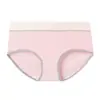 Pantalillas de algodón para mujer, estilo simple Clase A, cintura media, entrepierna de algodón fina de verano, cómodas y transpirables, calzones para mujer que cubren las caderas