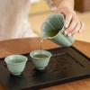 Celadón Pétalo Desaparecido Hogar Cerámica Mar de Té Juego de Té Simple Ceremonia del Té Nuevo Juego de Té Kung Fu Chino Ceremonia del Té Verde Cobre