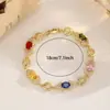 Pulsera Cruz Color Dopamina Circonita para Mujer Lujo Ligero Gama Alta Nicho Exquisita Versátil Minimalista Pulsera de Mano de Moda Mujer
