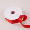 Cinta roja brillante cinta de seda cinta de satén banderín rojo para coche regalo presente horneado flor embalaje boda
