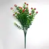 Plantas Verdes Artificiais, Flores Artificiais, Flores de Plástico, Eucalipto Camélia de 7 Pontas, Arranjo de Plantas para Varanda Externa, Plantas Verdes Artificiais