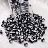 Cuentas de arroz de vidrio de alta calidad Oscuro Oscuro Cuentas redondas DIY Hecho a mano Casero Accesorios para collar pulsera con cuentas