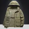 Chaqueta Nueva para Hombre Primavera y Otoño 2025, Chaqueta Exterior Cortavientos e Impermeable, Chaqueta Casual Ligera y Transpirable para Exteriores