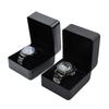 Ventas Directas de Fábrica Caja de Relojes Empaque Caja de Relojes de Cuero PU Tapa abatible En Stock Logo Personalizable Caja de Regalo