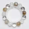 Encanto do Primeiro Olhar Pulseira Artesanal de Cristal Branco Natural para Mulheres, Novo Estilo Versátil, Pulseira Clareadora Atacado