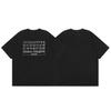Três Etiquetas Completas, Exclusivamente para Vendas Transfronteiriças, Camiseta Masculina 100% Algodão Fio Duplo, Manga Curta, Alta Qualidade, Em Estoque