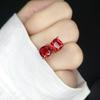 Pendientes, collar y anillo de diamantes rojos de alta calidad con rubí de imitación engastado en oro rosa, regalo de Año Nuevo para mujer, gran oferta transfronteriza