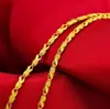 Collar de pez dorado de Vietnam chapado en oro real joyería cadena dorada para clavícula regalo de cumpleaños para novia ventas directas de fábrica