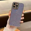 Adecuado para Apple 16 Promax Funda para Teléfono Móvil de Cuero Liso con Polvo de Brillo Ondulado de Agua iPhone 15 Galvanizado 14 Elegante 13 Moderno 12